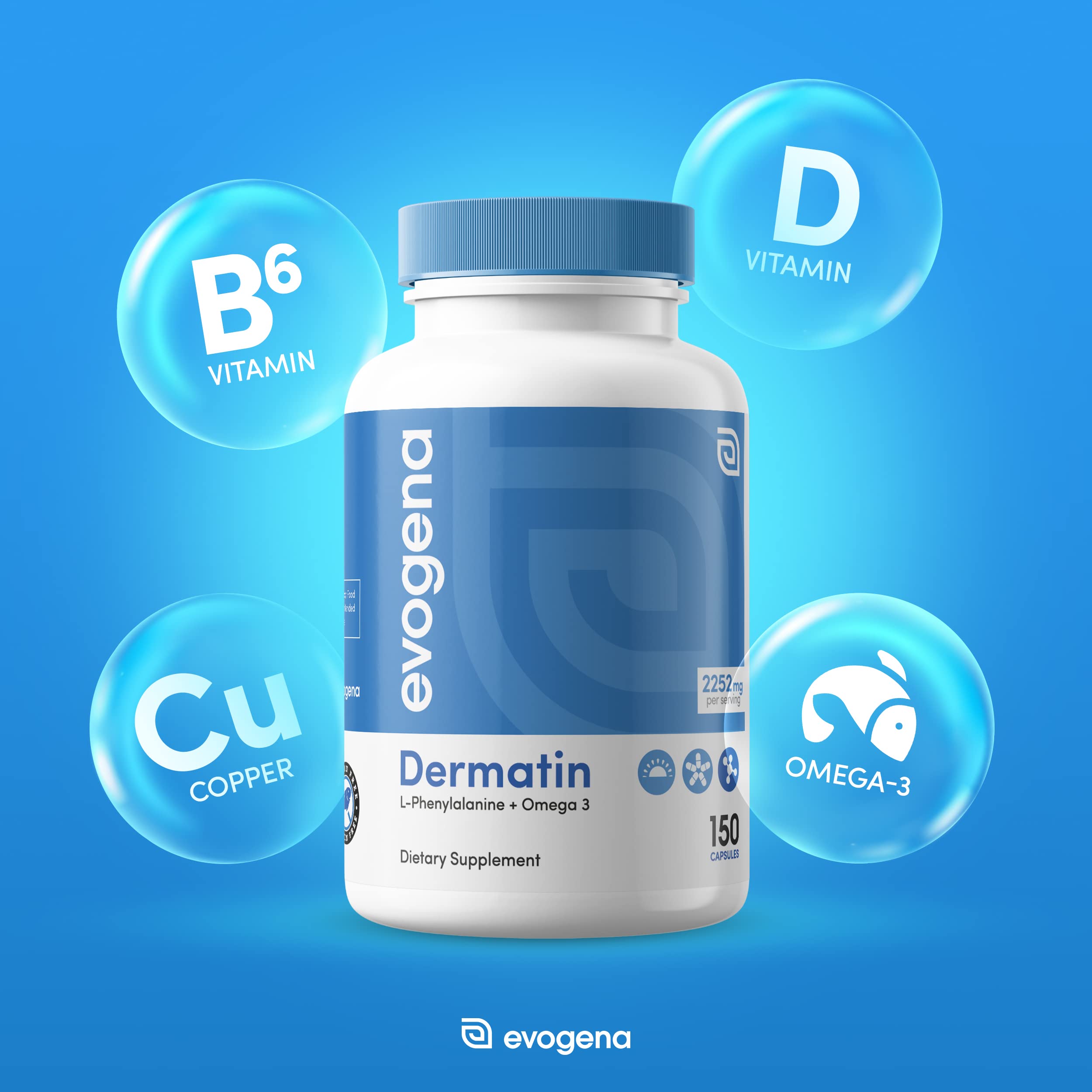 Evogena Dermatin Multivitamin Supplement back view
