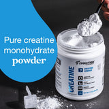 Evolution Advance Creatine Monohydrate on a gym bench