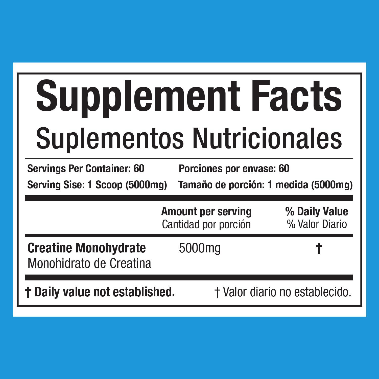 Evolution Advance Creatine Monohydrate packaging side view