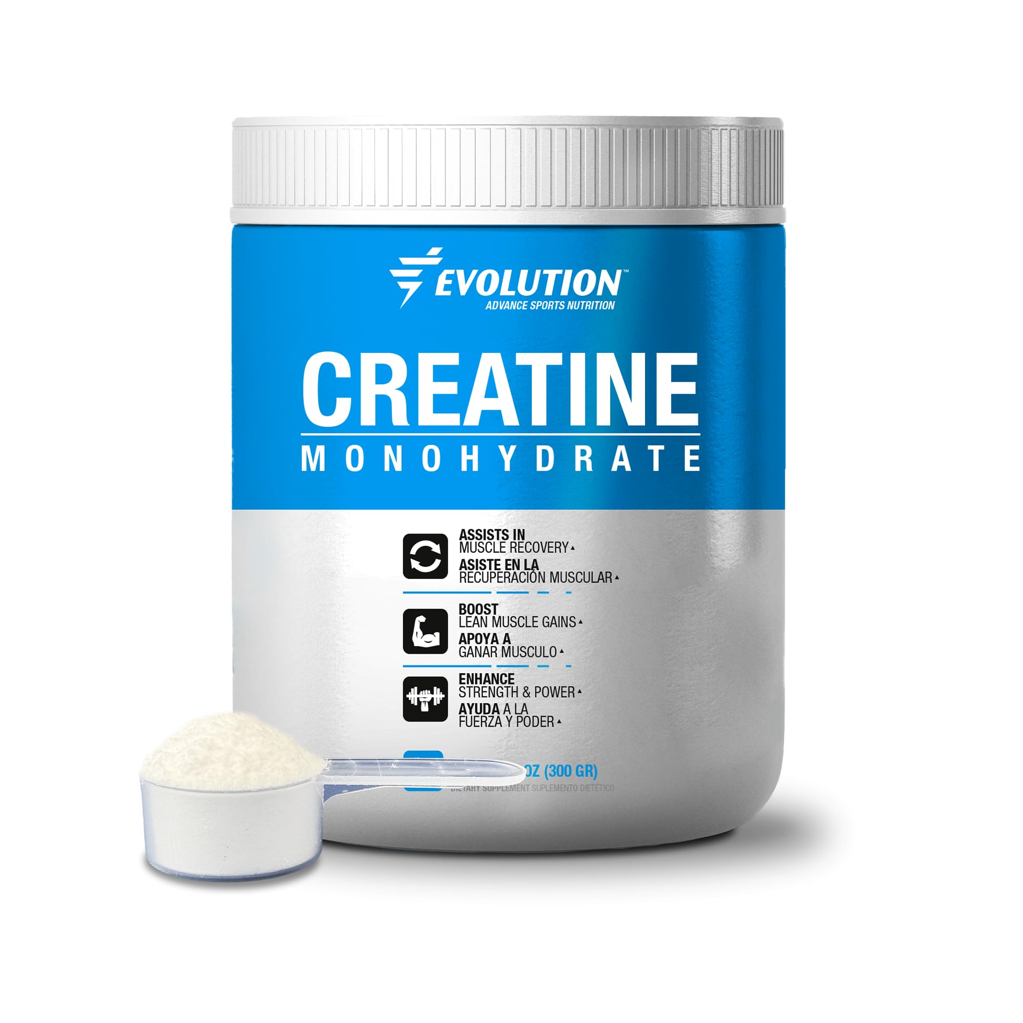 Evolution Advance Sport Nutrition Creatine Monohydrate 300g front view