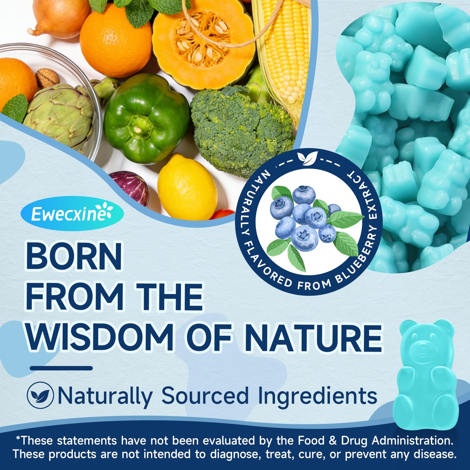 Ewecxine Gummy Vitamins being held in hand