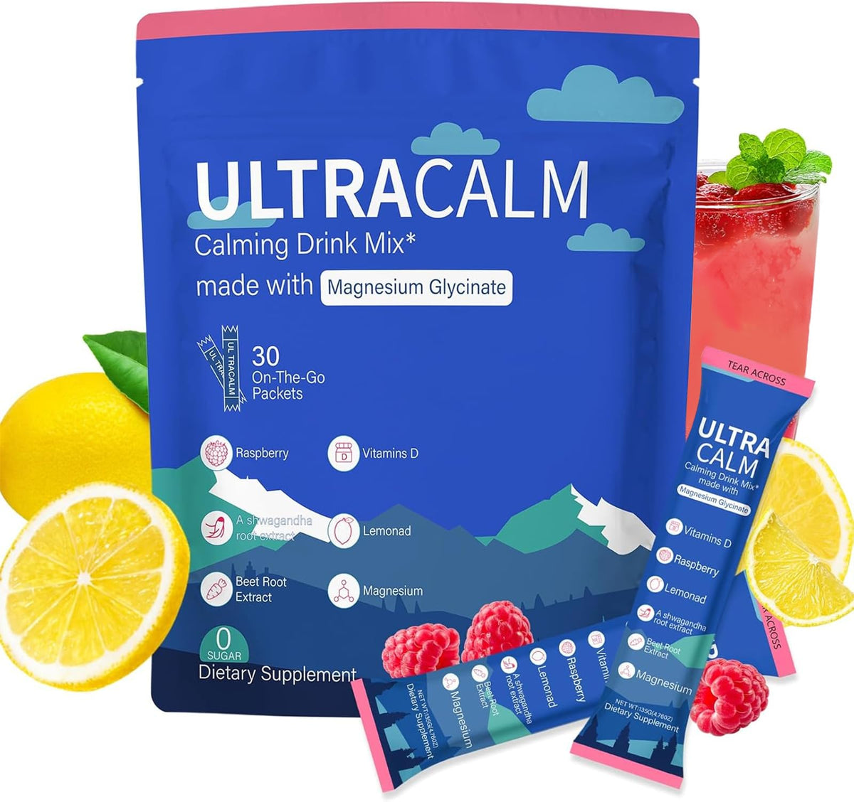 EWJHJ UltraCalm Magnesium Drink packaging front view