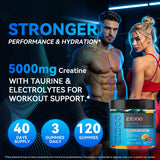 exdoo Creatine Gummies bottle with lid open