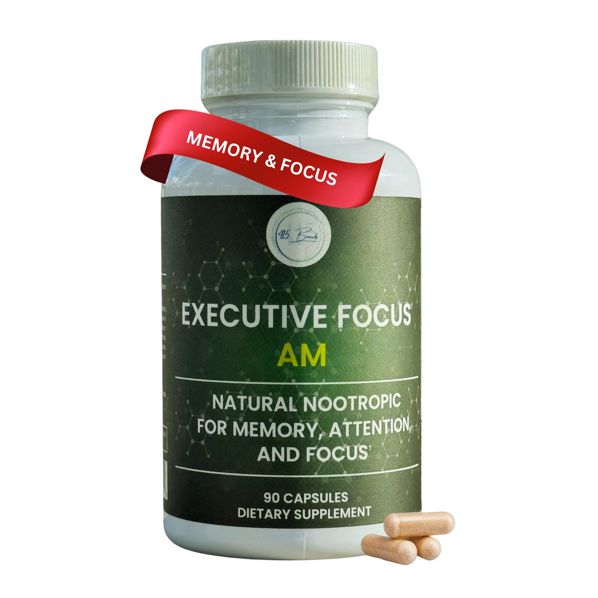 Executive Focus Nootropic Supplement 60 Capsules front view