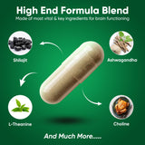 Executive Focus Nootropic Supplement 60 Capsules side view