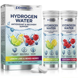 EXHERBLABS Molecular Hydrogen Tablets front view with packaging