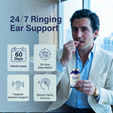 EXHERBLABS Tinnitus Relief Support Capsules with measuring spoon
