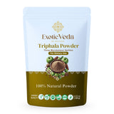 Exotic Veda Triphala Herbal Supplement 100g front view