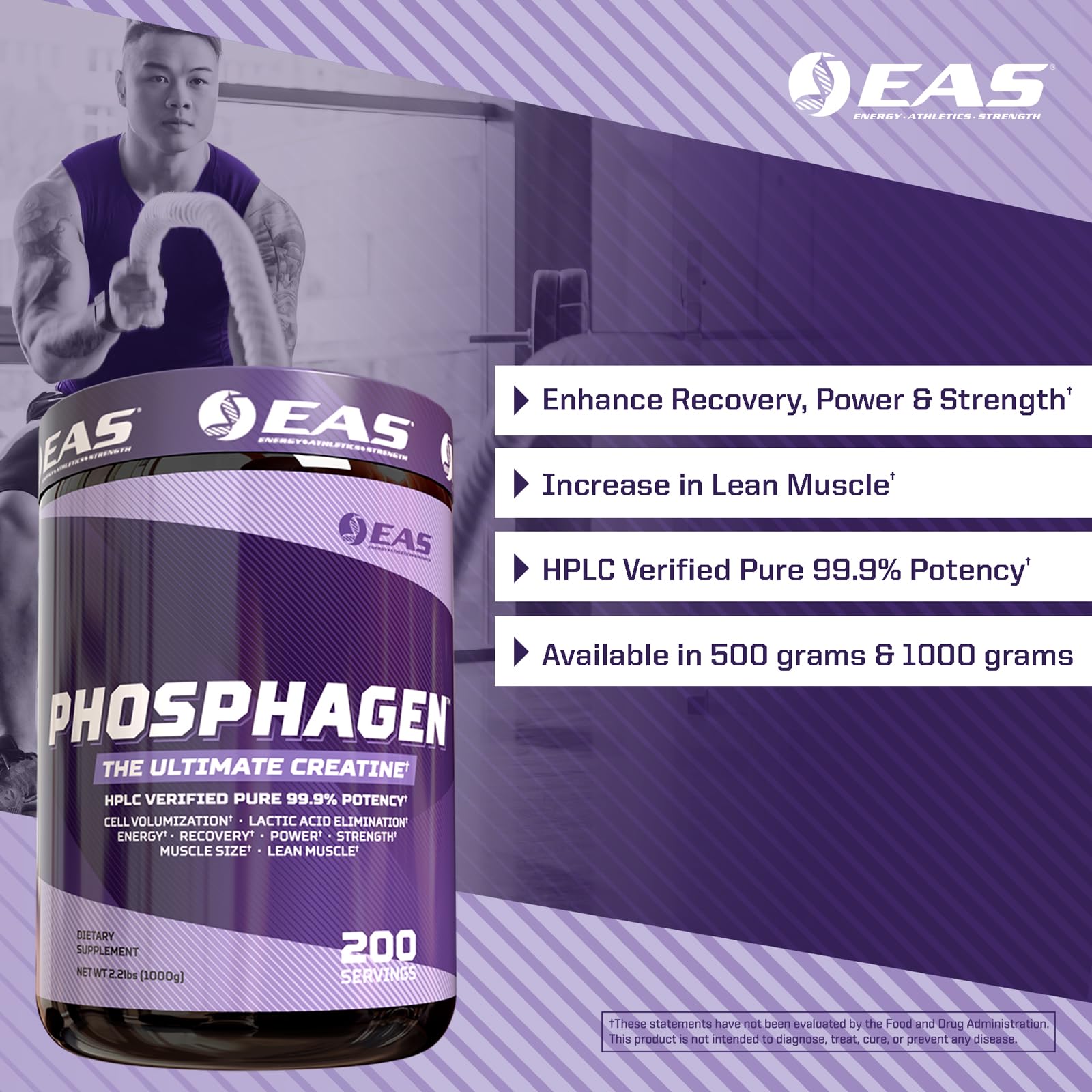 Experimental and Applied Sciences Creatine 1134g powder packaging