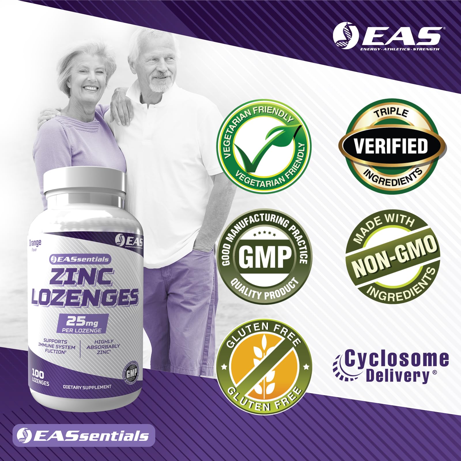 Experimental and Applied Sciences Zinc Lozenges nutritional information