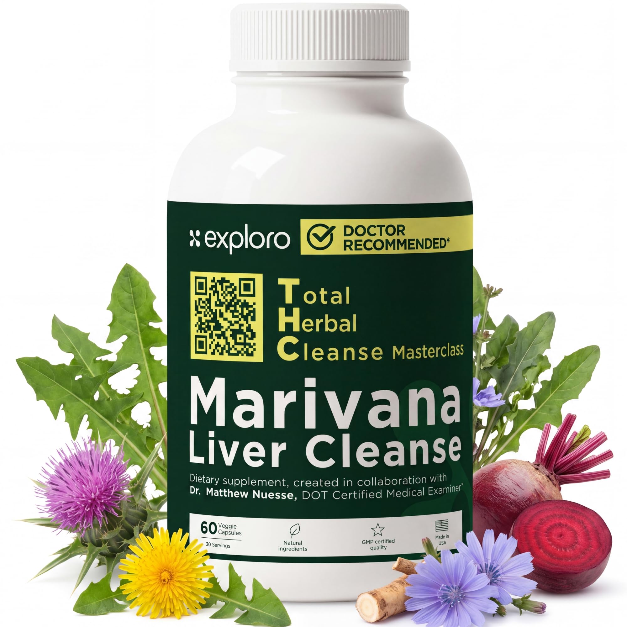Exploro Marivana Capsules 60 count front view