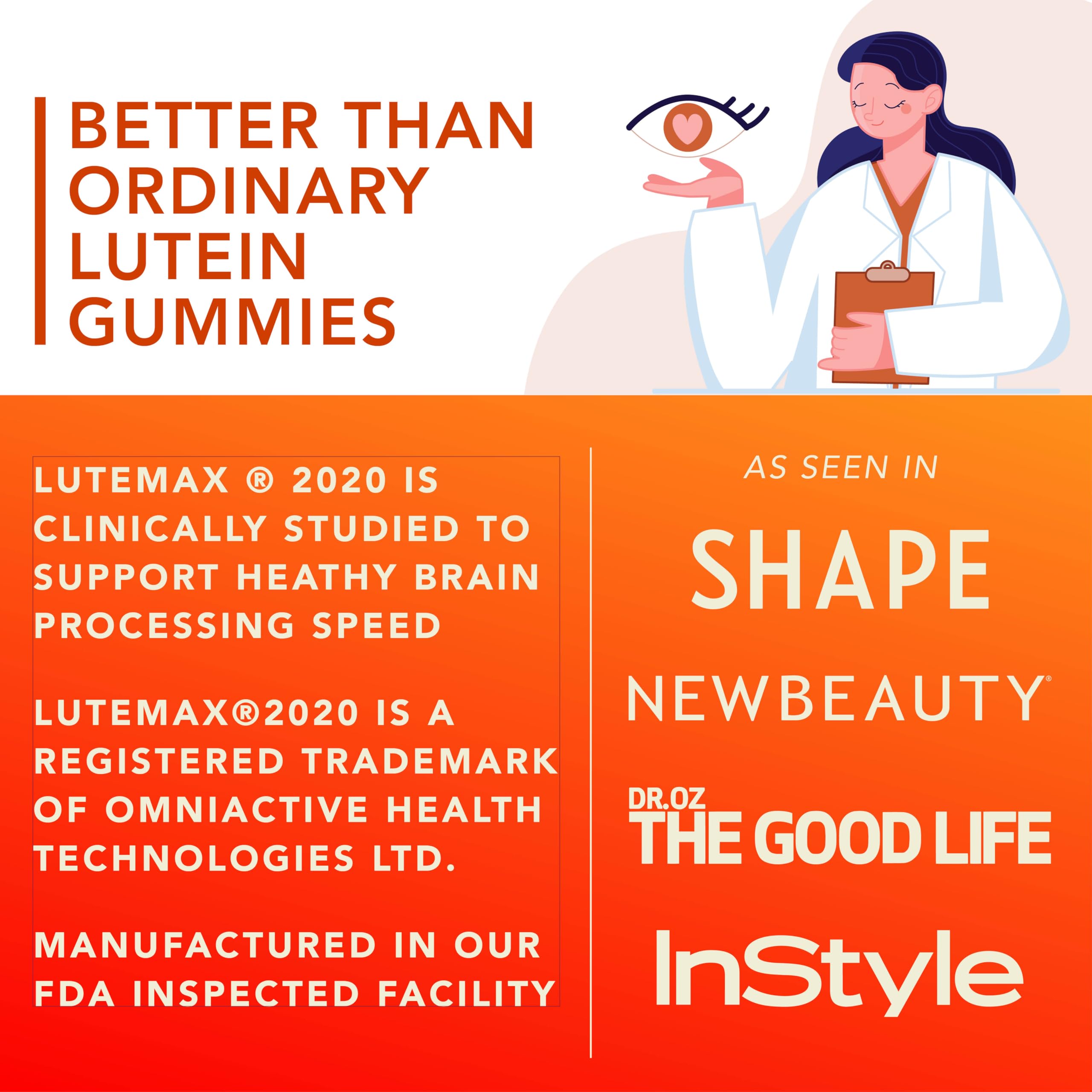 Eye health gummies with marigold extract