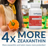 EyePromise Daily Visual Support Softgels displayed with lifestyle setting