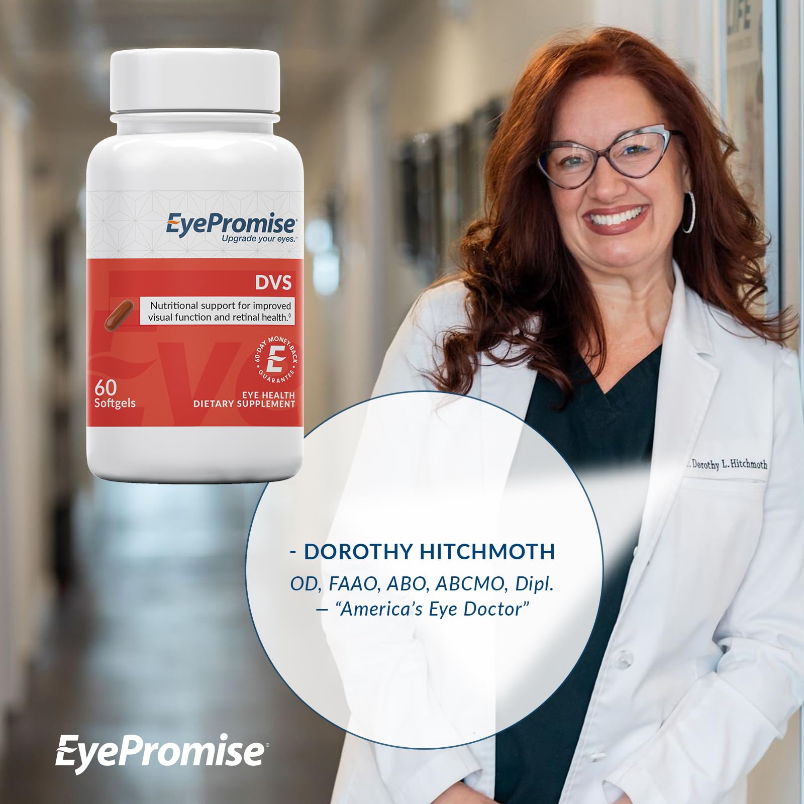 EyePromise Daily Visual Support Softgels information label