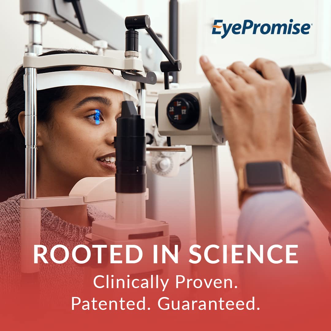 EyePromise Daily Visual Support Softgels side view in a bottle