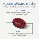 EyePromise Lutein + Zeaxanthin supplement back view