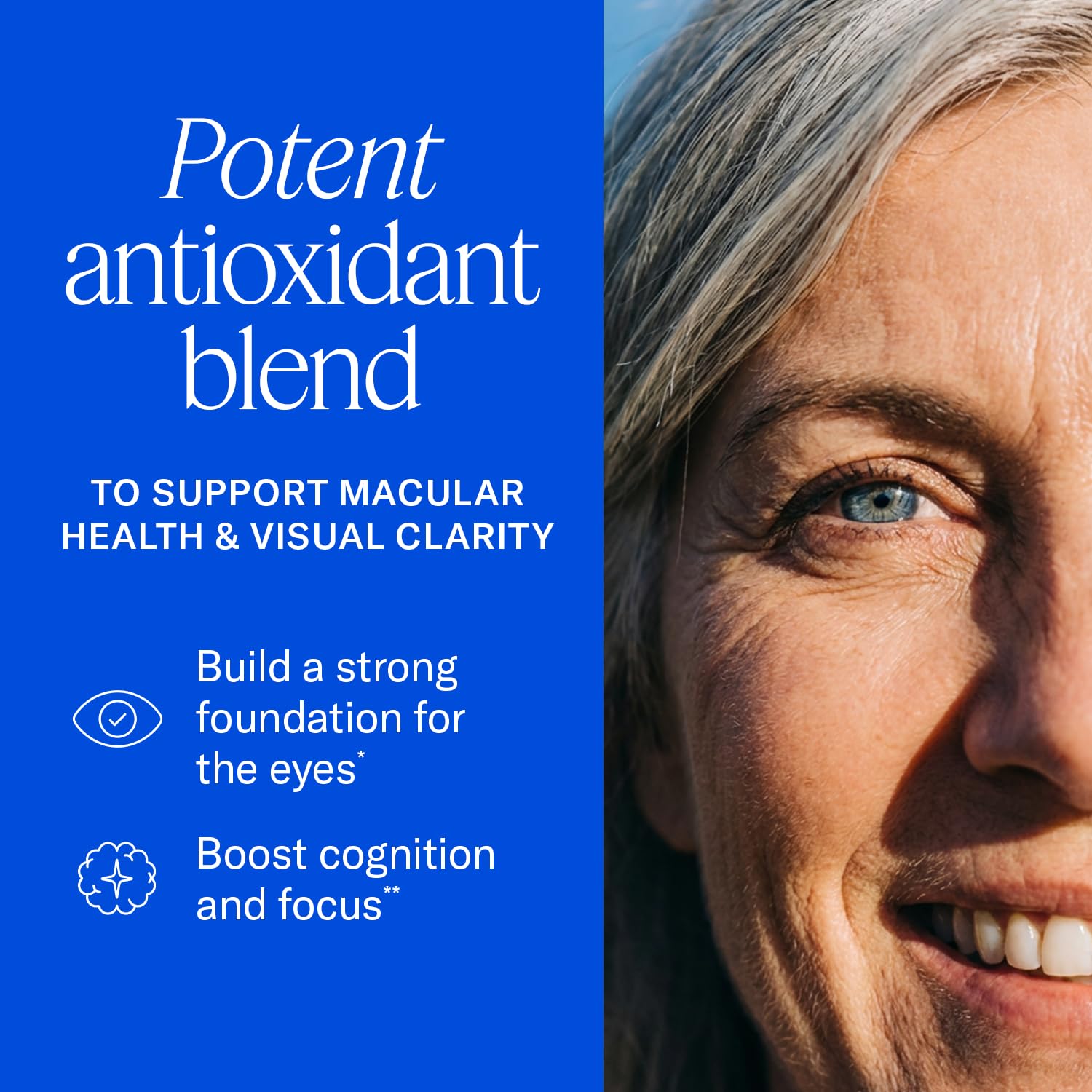 EyePromise Lutein + Zeaxanthin supplement side view