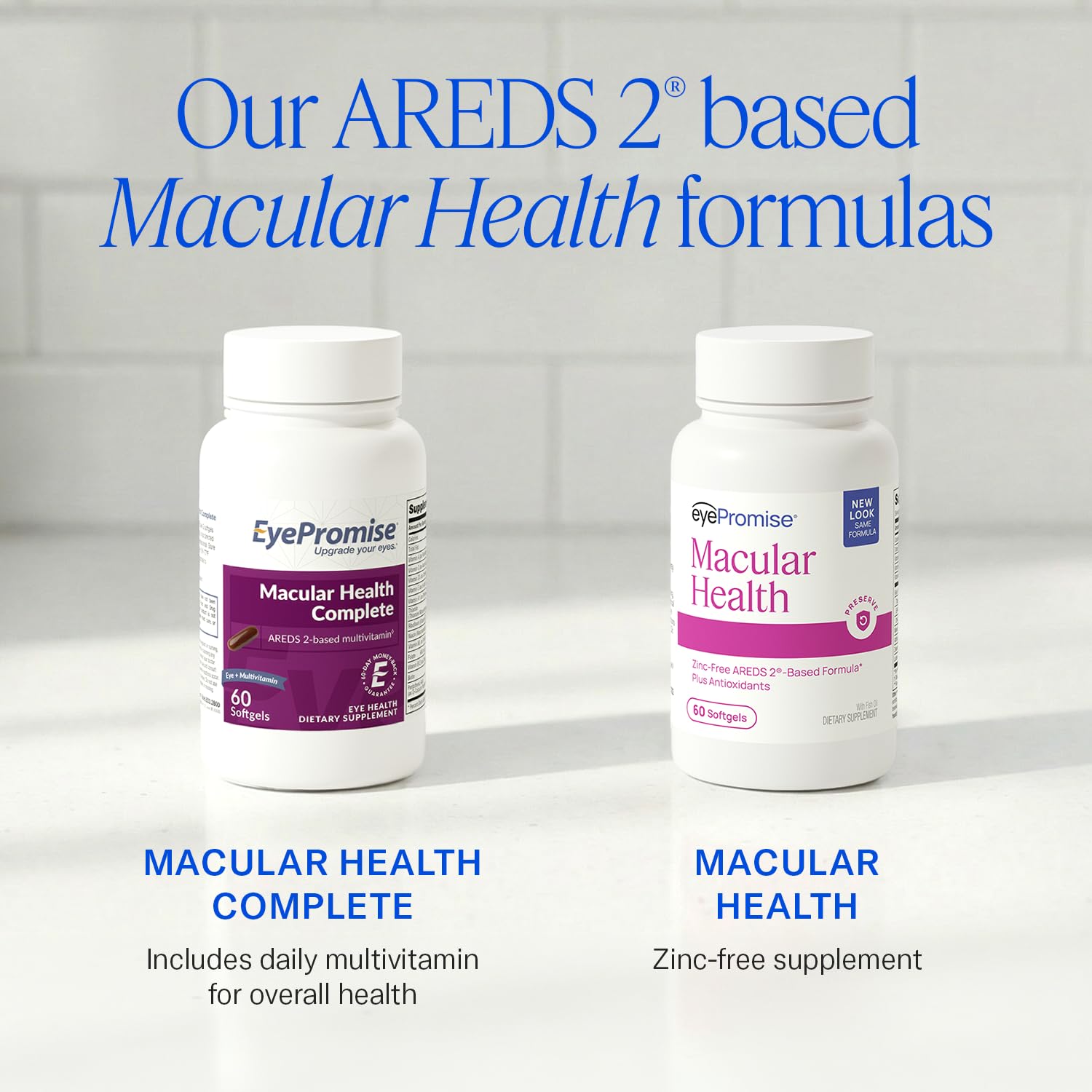 EyePromise Macular Health Supplements bottle top view