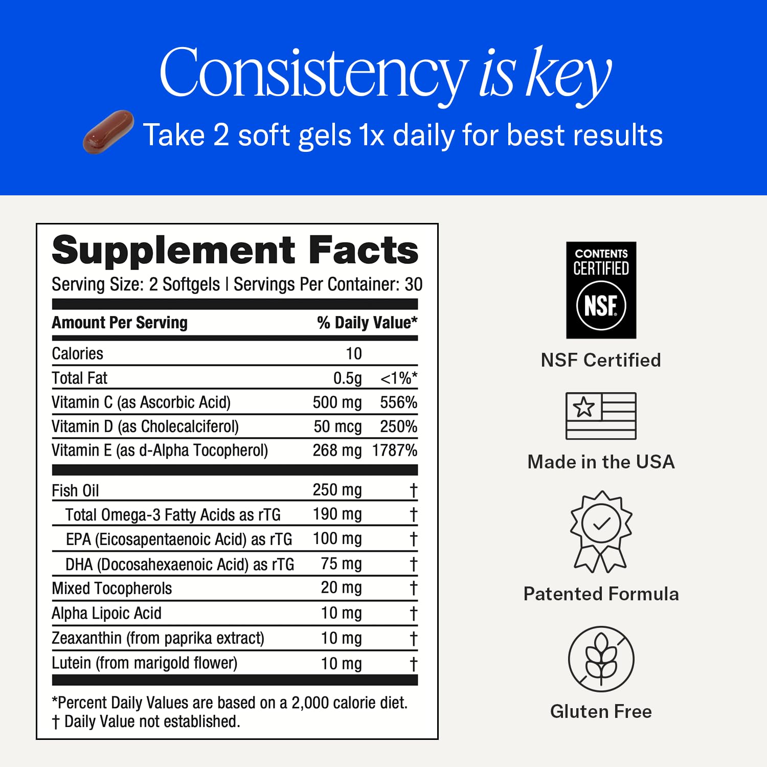 EyePromise Macular Health Supplements in a lifestyle setting