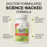EyeScience Macular Health Antioxidant Supplement bottle with dosage information
