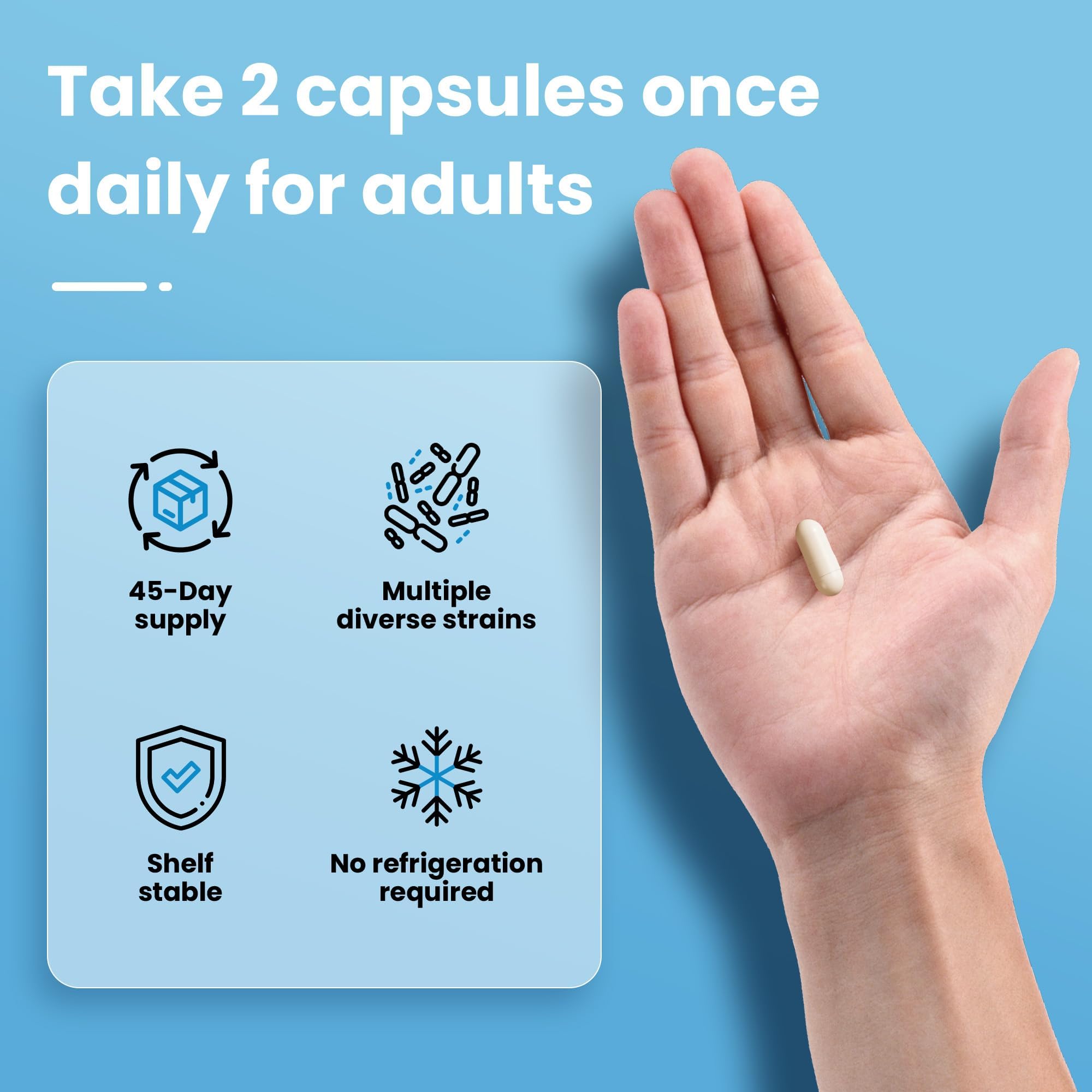 EYSOOGE Probiotics 3 in 1 capsule dosage information