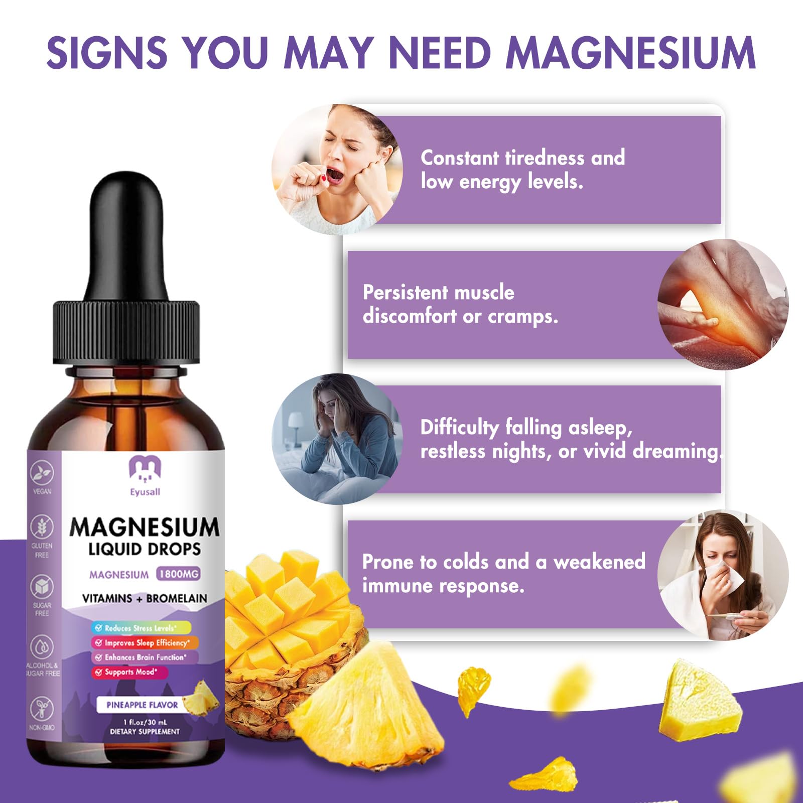 Eyusall Magnesium Glycinate Liquid 1800mg lifestyle scene