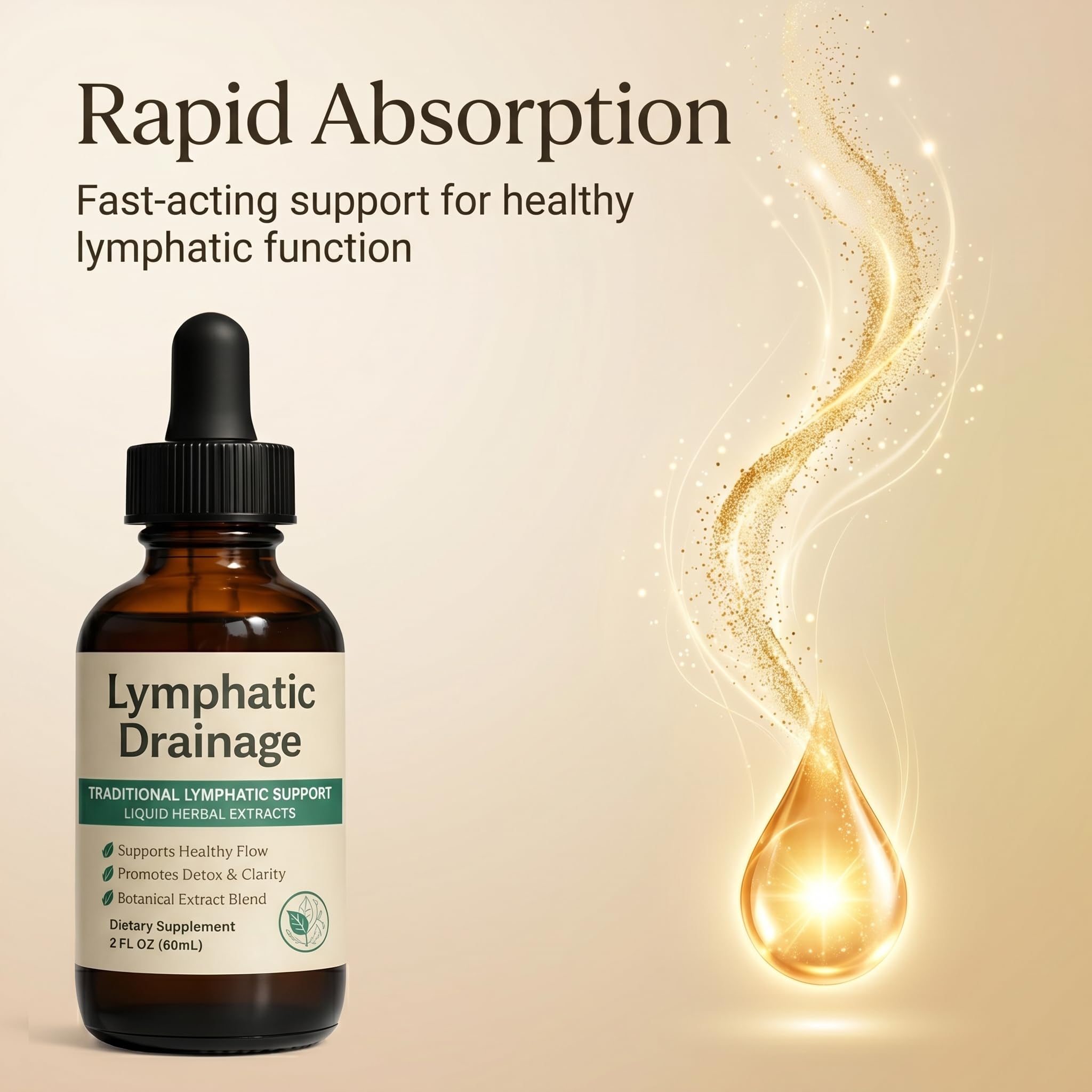 EYUTRD Herbal Lymphatic Support Drops 100g liquid dropper