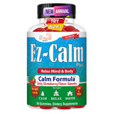 Ez-Focus Calming Ashwagandha Gummies 60 Count front view