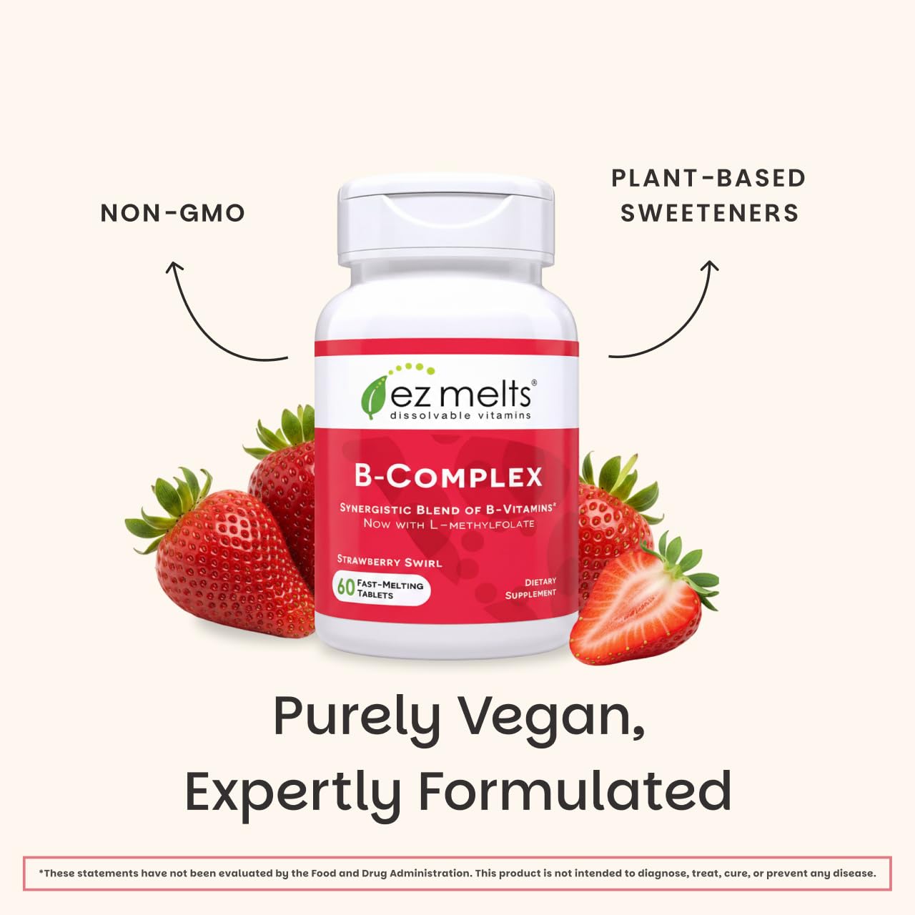 EZ Melts B-Complex Vitamins 109g ingredients list