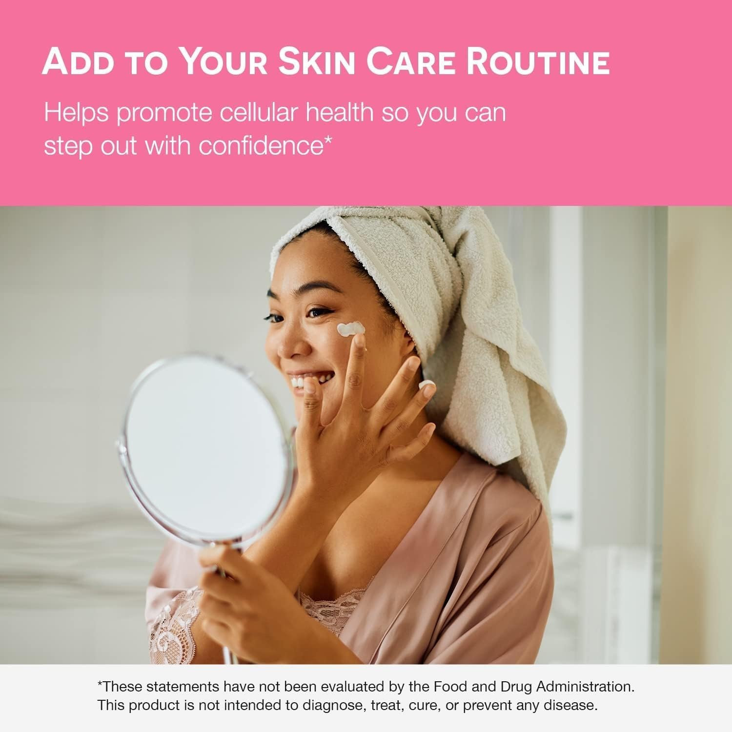 EZ Melts Biotin 5000 mcg supplement on a kitchen counter