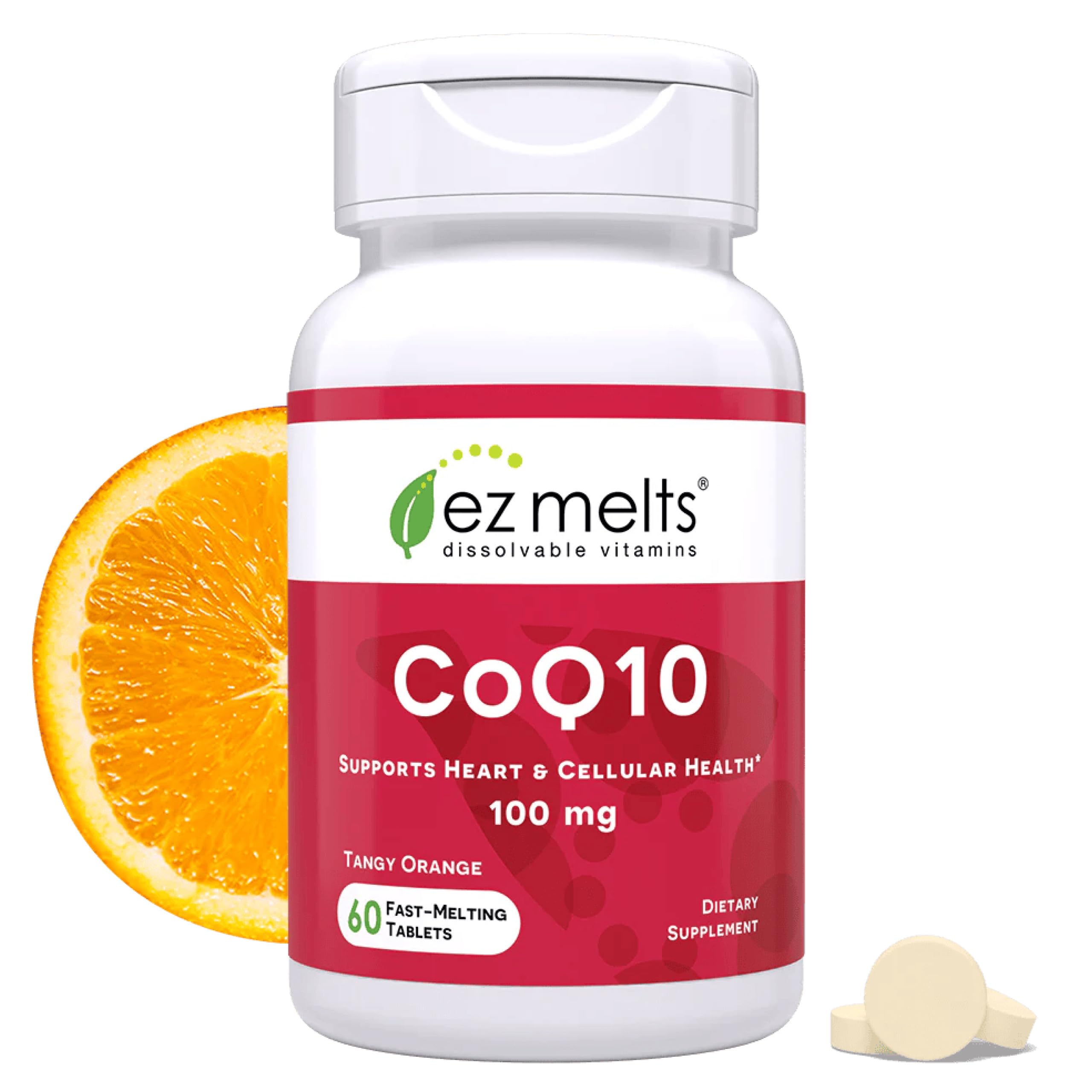 EZ Melts CoQ10 Supplement 100g front view