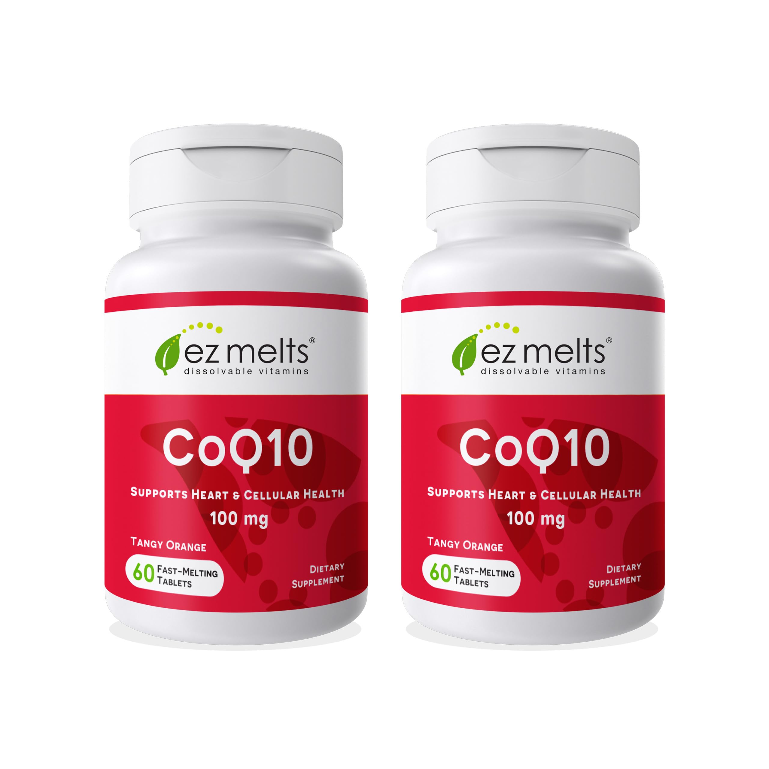 EZ Melts CoQ10 Supplement 100mg front view