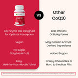 EZ Melts CoQ10 Supplement back view