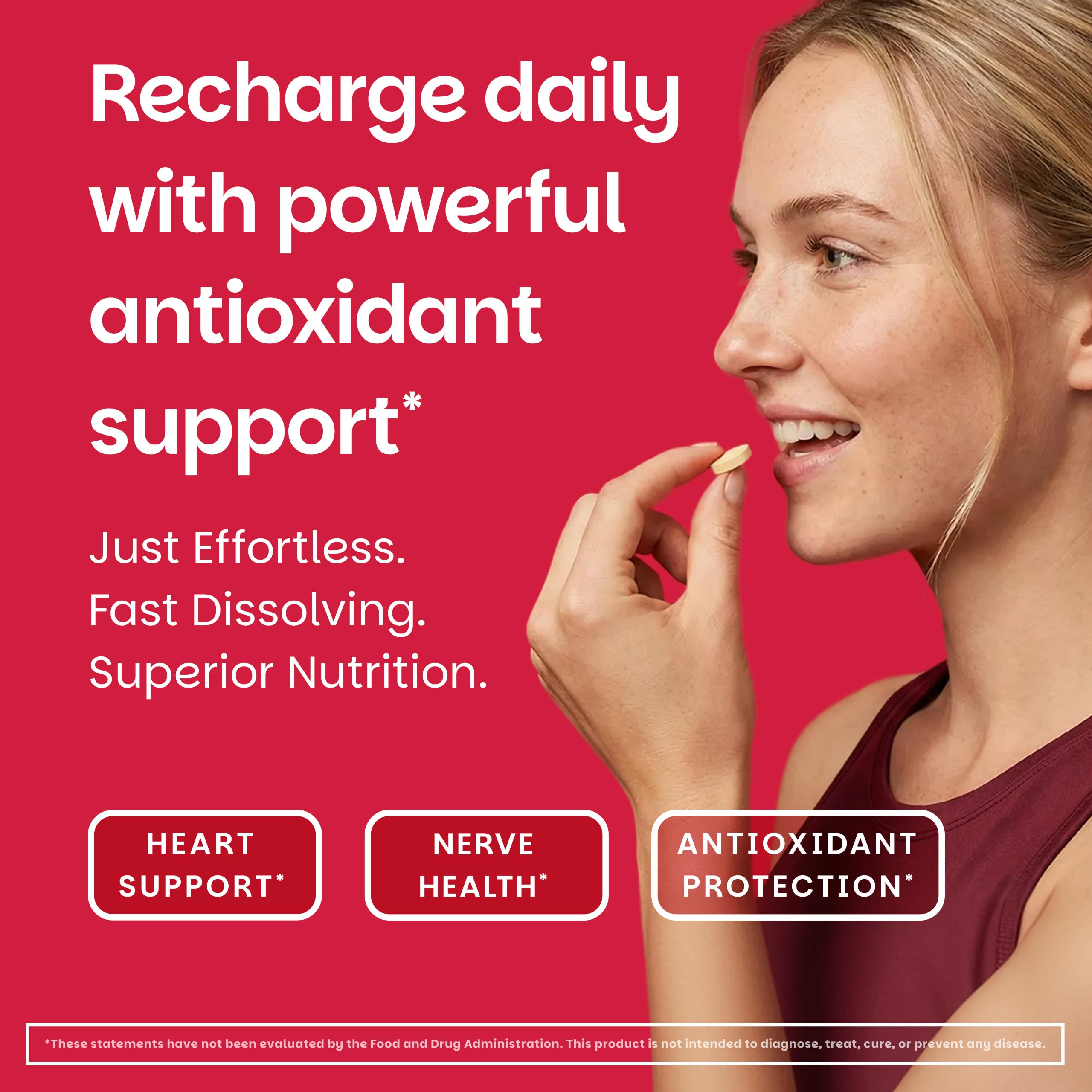 EZ Melts CoQ10 Supplement packaging side view