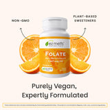 EZ Melts Daily Folate Supplement on a kitchen counter