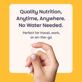 EZ Melts Daily Folate Supplement showing melt texture
