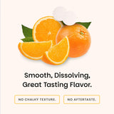 EZ Melts Daily Folate Supplement with a glass of water