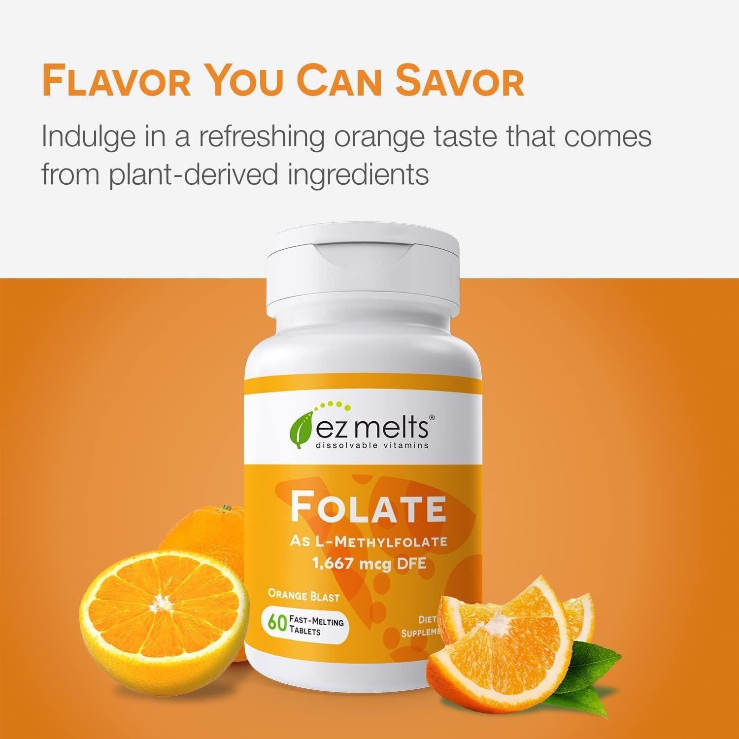 EZ Melts Folate Supplement 1,667 mcg lifestyle scene