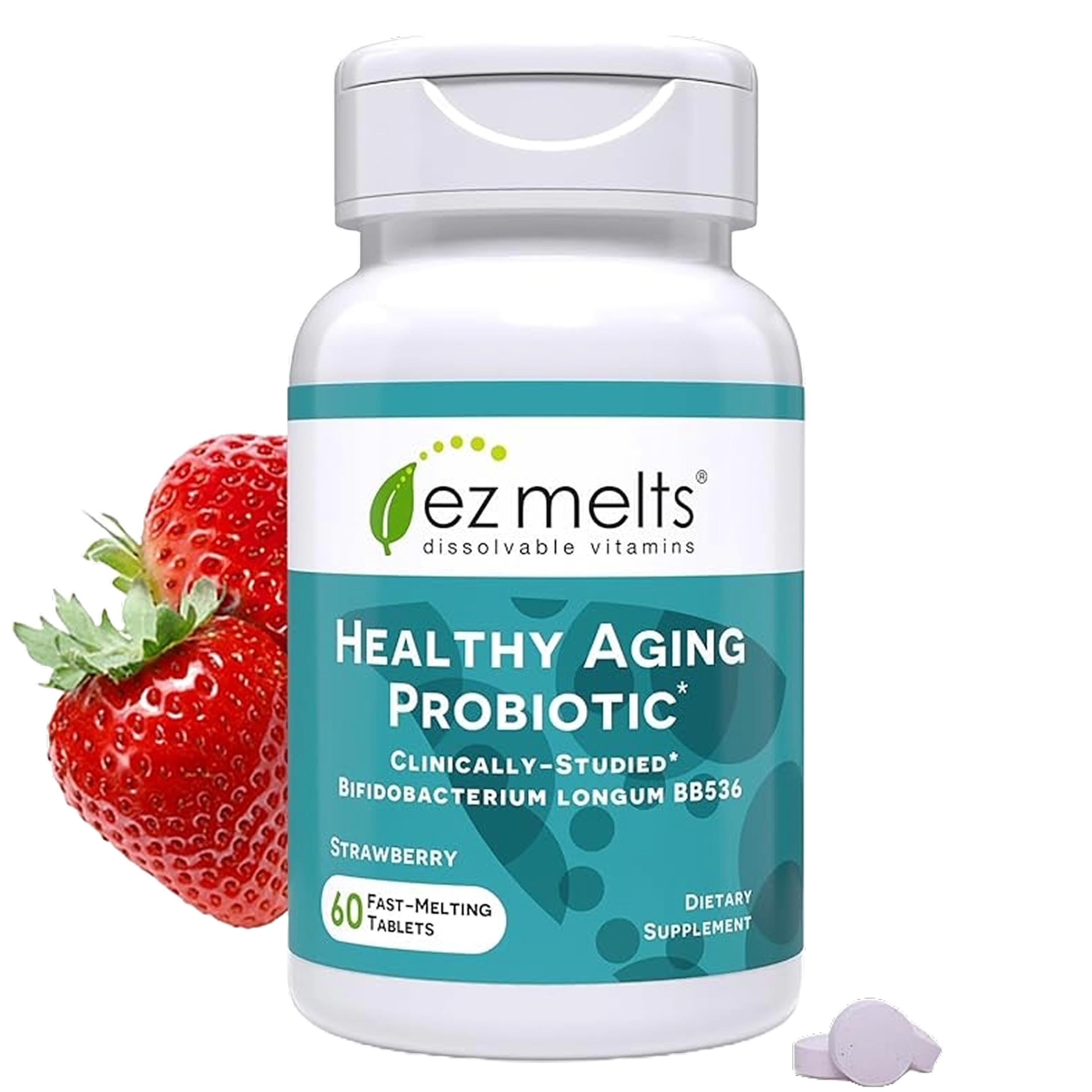 EZ Melts Healthy Aging Probiotic Supplement front view