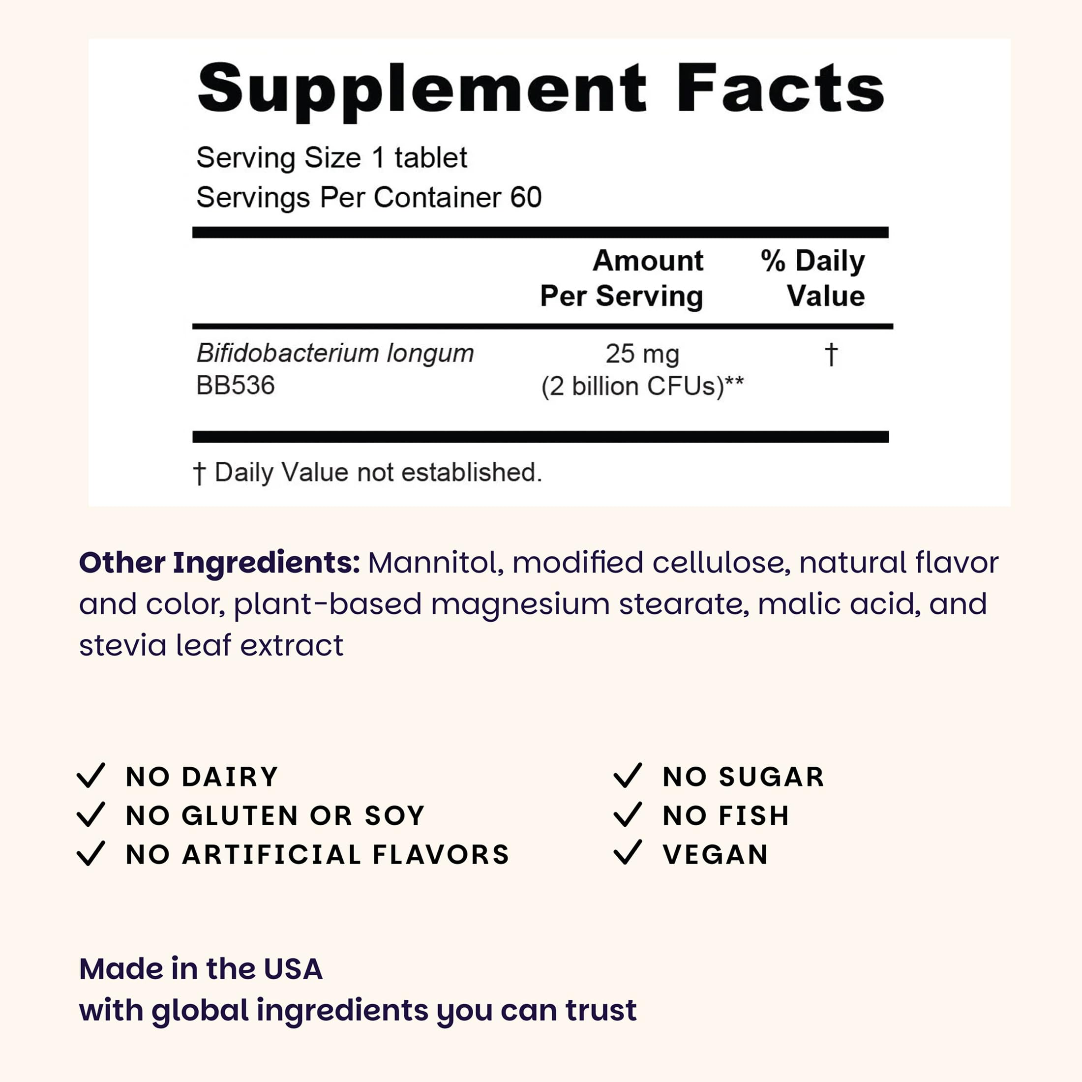 EZ Melts Healthy Aging Probiotic Supplement packaging