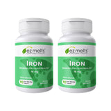 EZ Melts Iron Supplement 18mg front view packaging