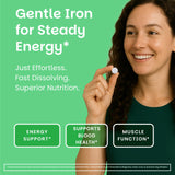 EZ Melts Iron Supplement 50g back view packaging