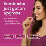 EZ Melts Kombucha Tablets 254mg back view with ingredient list
