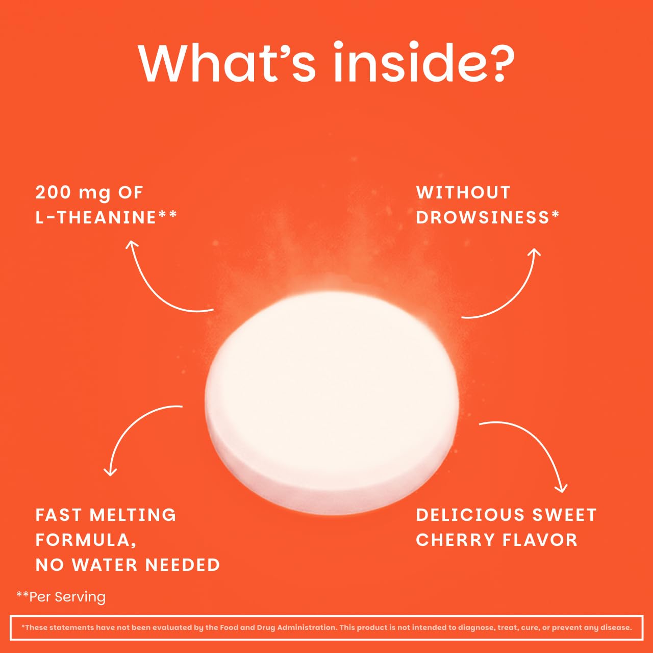 EZ Melts L-Theanine 300mg ingredients list