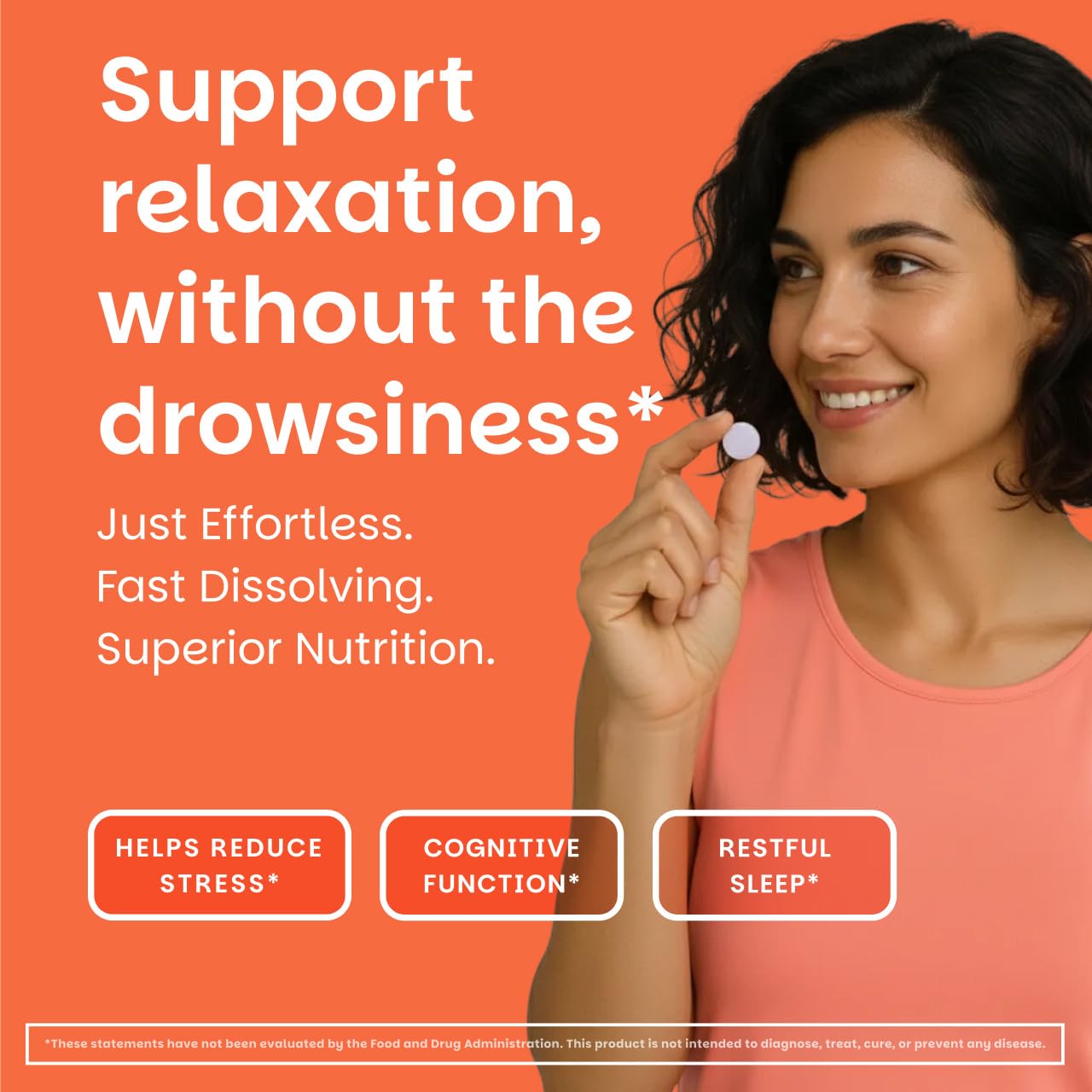 EZ Melts L-Theanine 300mg supplement packaging