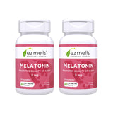 EZ Melts Melatonin 5 mg strawberry flavour dissolvable tablets front view