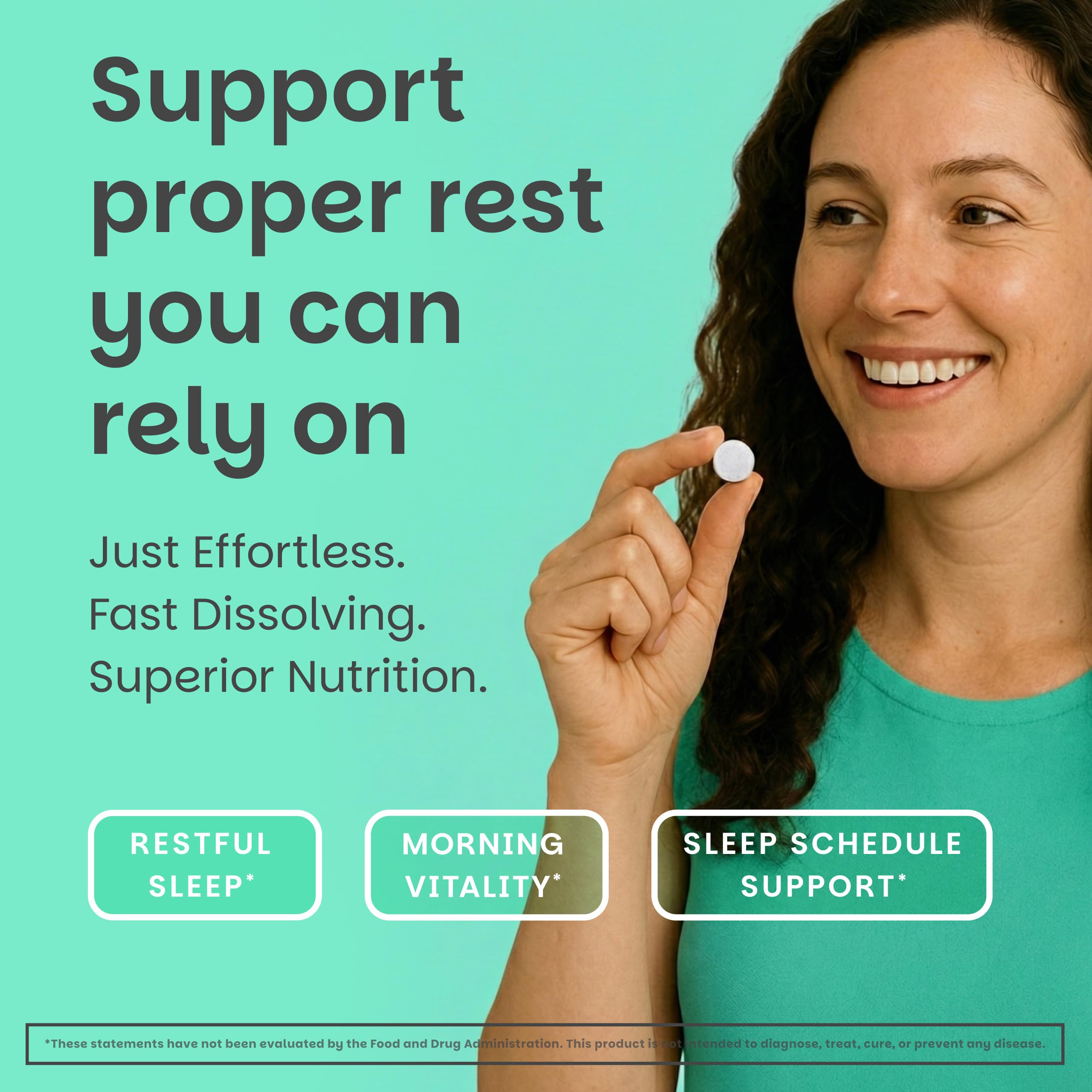 EZ Melts Melatonin 5mg side view with packaging