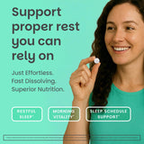 EZ Melts Melatonin 5mg side view with packaging