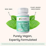 EZ Melts Melatonin 5mg with a glass of water