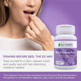EZ Melts Melatonin Plus 120 Tabs Cherry Dream packaging